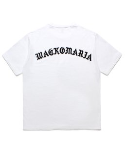 WACKOMARIA/ワコマリア/【送料無料】2024SS/WASHED HEAVY WEIGHT CREW NECK T-SHIRT ( TYPE-5 )(WHITE)/Tシャツの商品画像