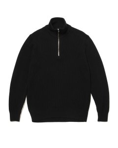 nonnative/Υͥƥ/̵2024AW/DWELLER HALF ZIP SWEATER MERINO SUPERFINE WOOL(BLACK)/˥åȤξʲ