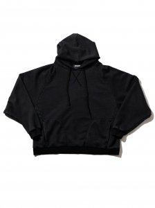 SandWaterr/ɥ/̵2024FW/RESEARCHED HOODED PULLOVER / C/P FLEECE(BLACK)/ѡξʲ