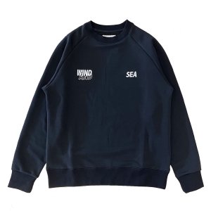 WIND AND SEA/󥷡/̵2024AW/WDS-ES (BT) WIND AIR TEX RAGLAN CREW NECK(BLACK)/åȤξʲ