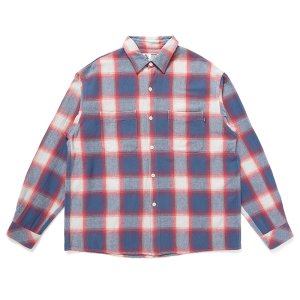 CHALLENGER/󥸥㡼/̵2024AW/SHADOW PLAID SHIRT(BLUERED)/Ĥξʲ