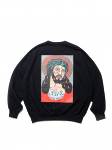 COOTIE PRODUCTIONS/ƥץ/̵2024AW/Print Sweat Crew (LOVE THY NEIGHBOUR)(Black)/åȤξʲ