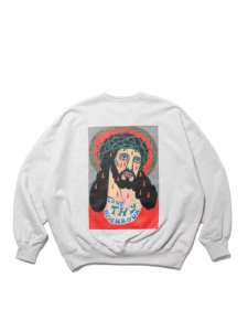 COOTIE PRODUCTIONS/ƥץ/̵2024AW/Print Sweat Crew (LOVE THY NEIGHBOUR)(Oatmeal)/åȤξʲ