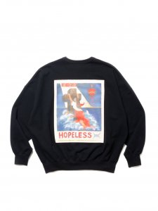 COOTIE PRODUCTIONS/ƥץ/̵2024AW/Print Sweat Crew (BEYOND HOPELESS)(Black)/åȤξʲ