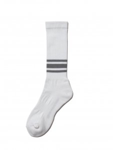 COOTIE PRODUCTIONS/ƥץ/2024AW/Raza High Socks (Border)(Off White)/åξʲ