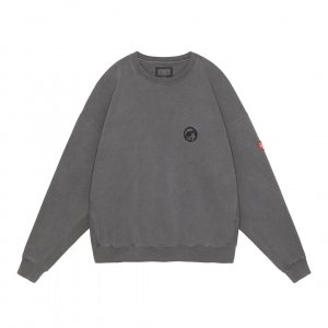 CAVEMPT C.E//̵2024AW/OVERDYE PRE COG CREW NECK(CHARCOAL)/åȤξʲ