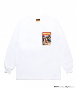 WACKOMARIA/拾ޥꥢ/̵2024FW/PULP FICTION / CREW NECK LONG SLEEVE T-SHIRT ( TYPE-3 )(WHITE)/Tξʲ