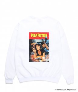 WACKOMARIA/拾ޥꥢ/̵2024FW/PULP FICTION / CREW NECK SWEAT SHIRT ( TYPE-5 )(WHITE)/åȤξʲ