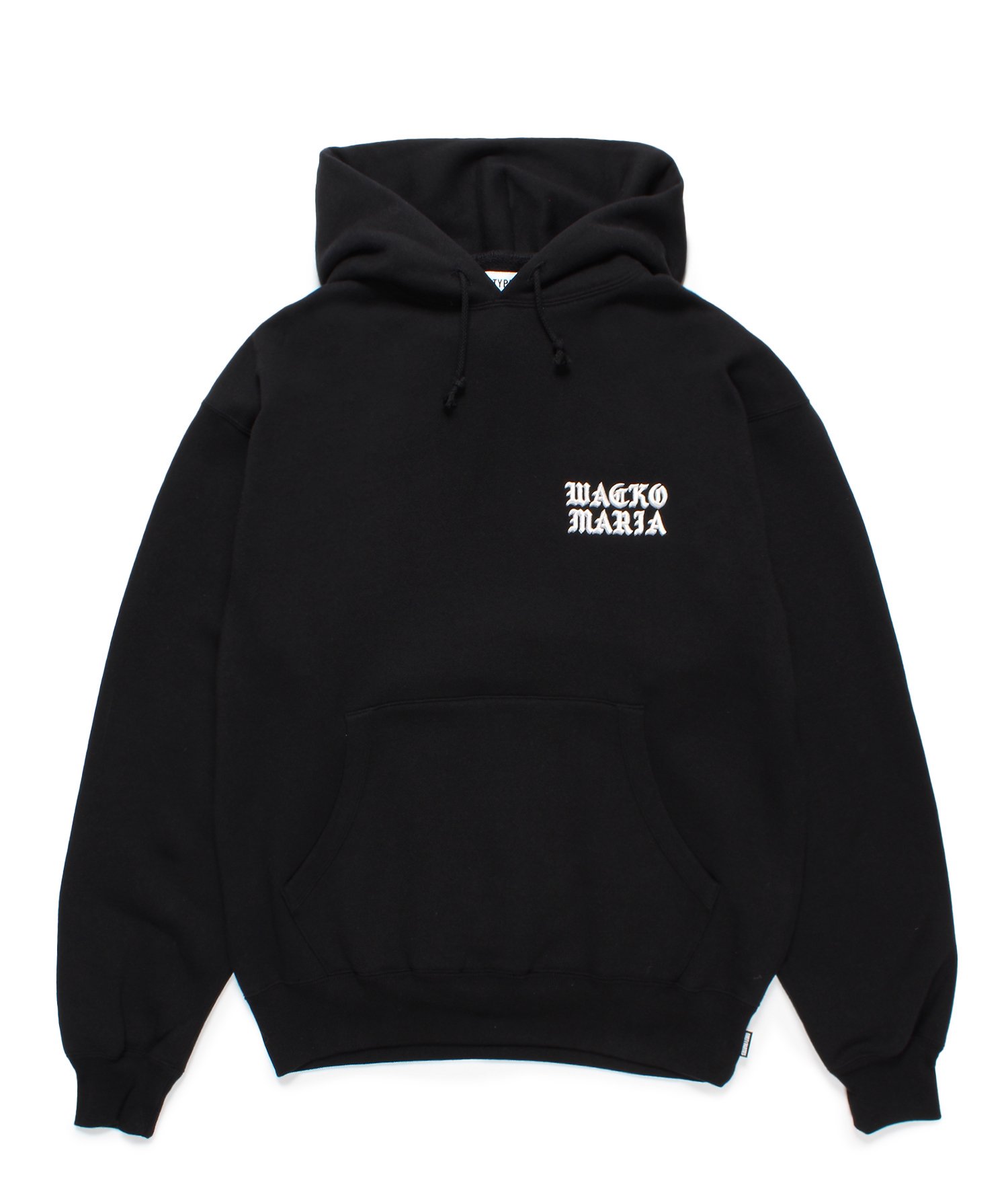 WACKOMARIA/ワコマリア/【送料無料】2024FW/MIDDLE WEIGHT PULLOVER HOODED SWEAT SHIRT (  TYPE-1 )(BLACK)/パーカー