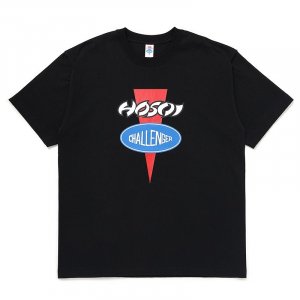 CHALLENGER/󥸥㡼/2024SS/HOSOI  CHALLENGER FRONT LOGO S/S TEE(BLACK)/TĤξʲ