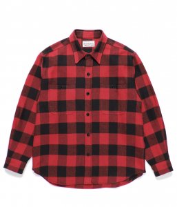 WACKOMARIA/拾ޥꥢ/̵2024FW/FLANNEL REGULAR COLLAR SHIRT(RED)/եͥ륷Ĥξʲ