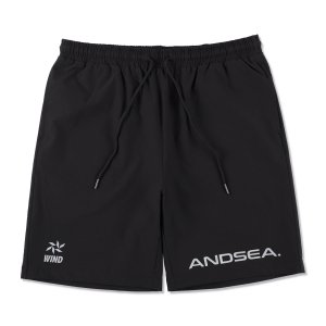 WIND AND SEA/󥷡/̵2024AW/WWind Wave Nylon Home Short(BLACK)/硼Ĥξʲ