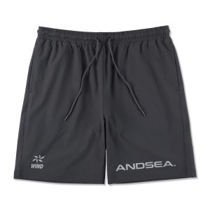 WIND AND SEA/󥷡/̵2024AW/WWind Wave Nylon Home Short(CHARCOAL)/硼Ĥξʲ