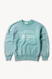 ARIES/꡼/̵AW24/Aged Ancient Column Sweat(AQUA)/åȤξʲ