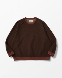 WHIZLIMITED/ߥƥå/̵2024AW/TEAR KNIT(BROWN)/롼ͥå˥åȤξʲ