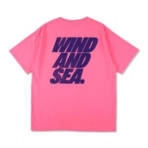 WIND AND SEA/󥷡/2025SS/BACK LOGO S/S TEE(PINK)/TĤξʲ