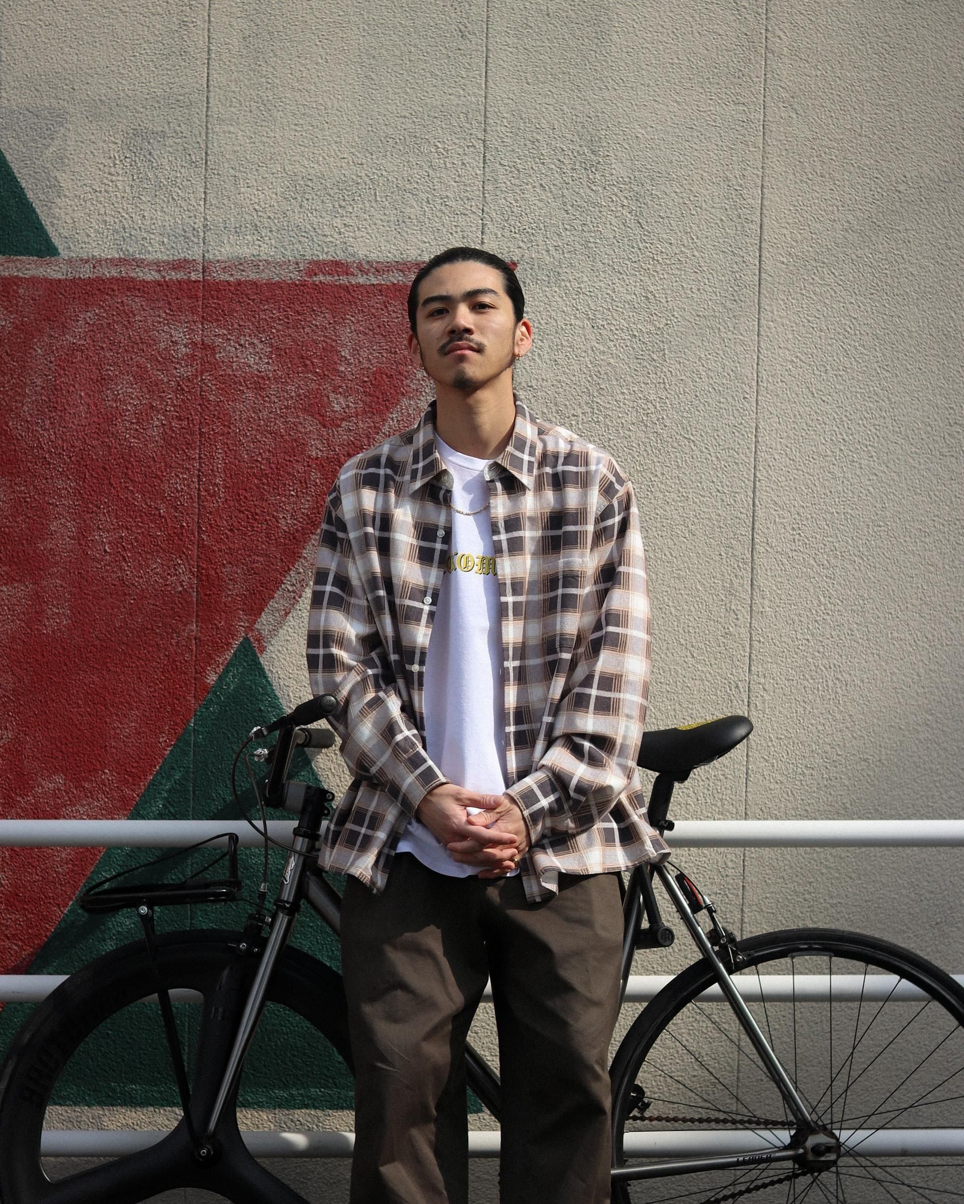 WACKOMARIA REGULAR COLLAR SHIRT L/S チェック WACKO MARIA/CHECK REGULAR COLLAR SHIRT（BLUE）［チェック