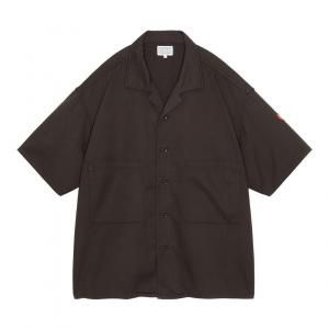 CAVEMPT C.E//̵2025SS/SOFT CW SHORT SLEEVE OPEN SHIRT(BROWN)/Ĥξʲ