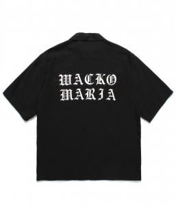 <img class='new_mark_img1' src='https://img.shop-pro.jp/img/new/icons47.gif' style='border:none;display:inline;margin:0px;padding:0px;width:auto;' />WACKOMARIA/拾ޥꥢ/̵2025SS/50'S SHIRT S/S ( TYPE-3 )(BLACK)/50'SĤξʲ