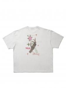COOTIE PRODUCTIONS/ƥץ/̵2025SS/Print S/S Tee (Wild Honey)(White)/TĤξʲ
