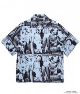 WACKOMARIA/拾ޥꥢ/̵2025SS/ELLEN VON UNWERTH / S/S HAWAIIAN SHIRT ( TYPE-2 )(PURPLE)/ϥĤξʲ