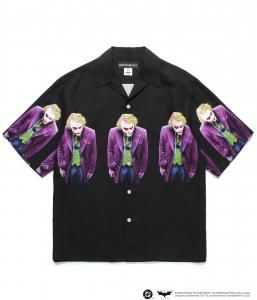 <img class='new_mark_img1' src='https://img.shop-pro.jp/img/new/icons47.gif' style='border:none;display:inline;margin:0px;padding:0px;width:auto;' />WACKOMARIA/拾ޥꥢ/̵2025SS/THE DARK KNIGHT TRILOGY / S/S HAWAIIAN SHIRT ( TYPE-4 )(BLACK)/ϥĤξʲ