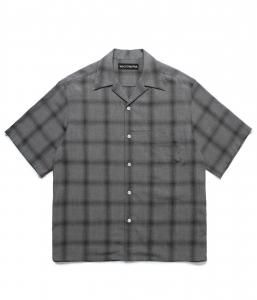 WACKOMARIA/拾ޥꥢ/̵2025SS/OMBRE CHECK OPEN COLLAR SHIRT S/S ( TYPE-3 )(GRAY)/֥åĤξʲ