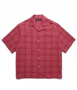 WACKOMARIA/拾ޥꥢ/̵2025SS/OMBRE CHECK OPEN COLLAR SHIRT S/S ( TYPE-3 )(PINK)/֥åĤξʲ