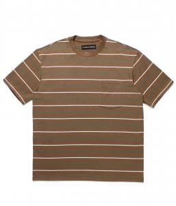 WACKOMARIA/拾ޥꥢ/̵2025SS/STRIPED CREW NECK T-SHIRT ( TYPE-2 )(BROWN)/TĤξʲ