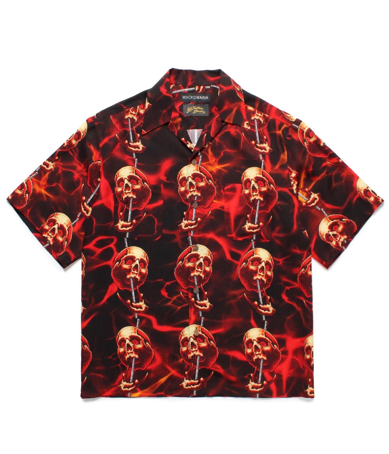 熱い販売 WACKO MARIA アロハシャツ│WACKO TATTOO 56 (ワコマリア)】 トップス