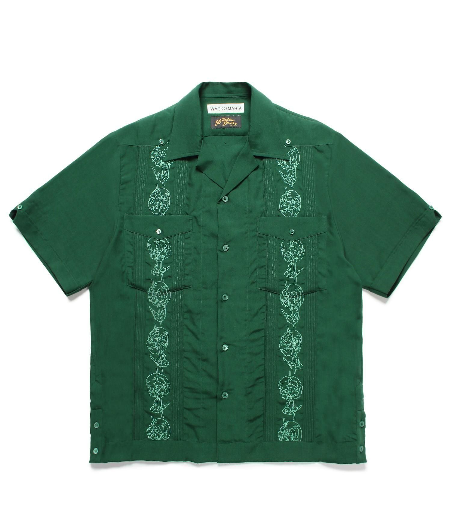 wackomaria 56 tattoo studio キューバシャツ M WACKO MARIA (ワコマリア)】 56 TATTOO キューバシャツ│WACKO