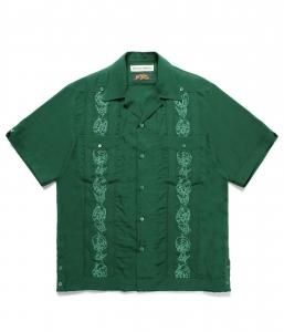 WACKOMARIA/拾ޥꥢ/̵2025SS/56 TATTOO STUDIO / CUBA SHIRT S/S(GREEN)/塼ХĤξʲ