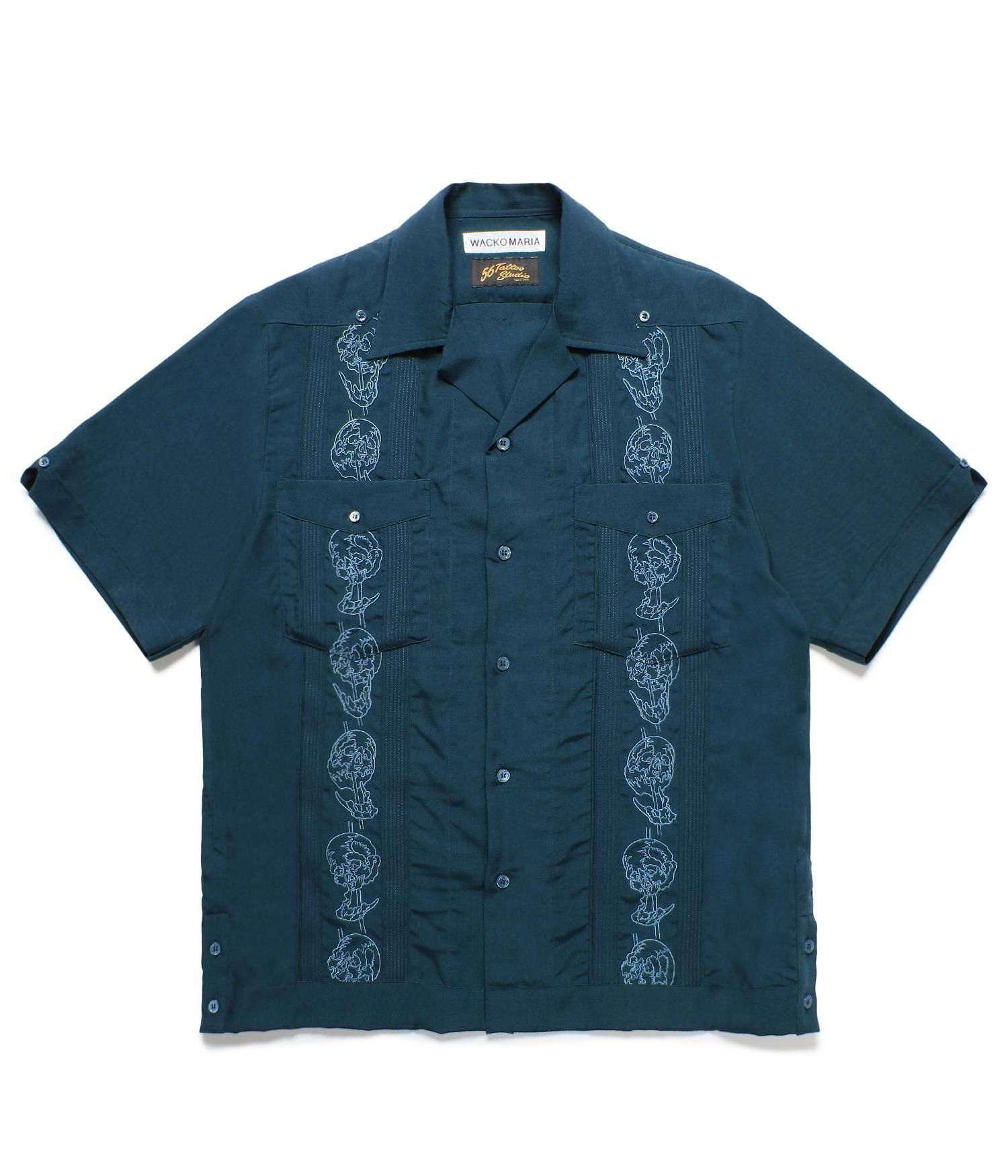 24SS WACKO MARIA 56TATTOO STUDIO キューバシャツ WACKO MARIA (ワコマリア)】 56 TATTOO キューバシャツ│WACKO