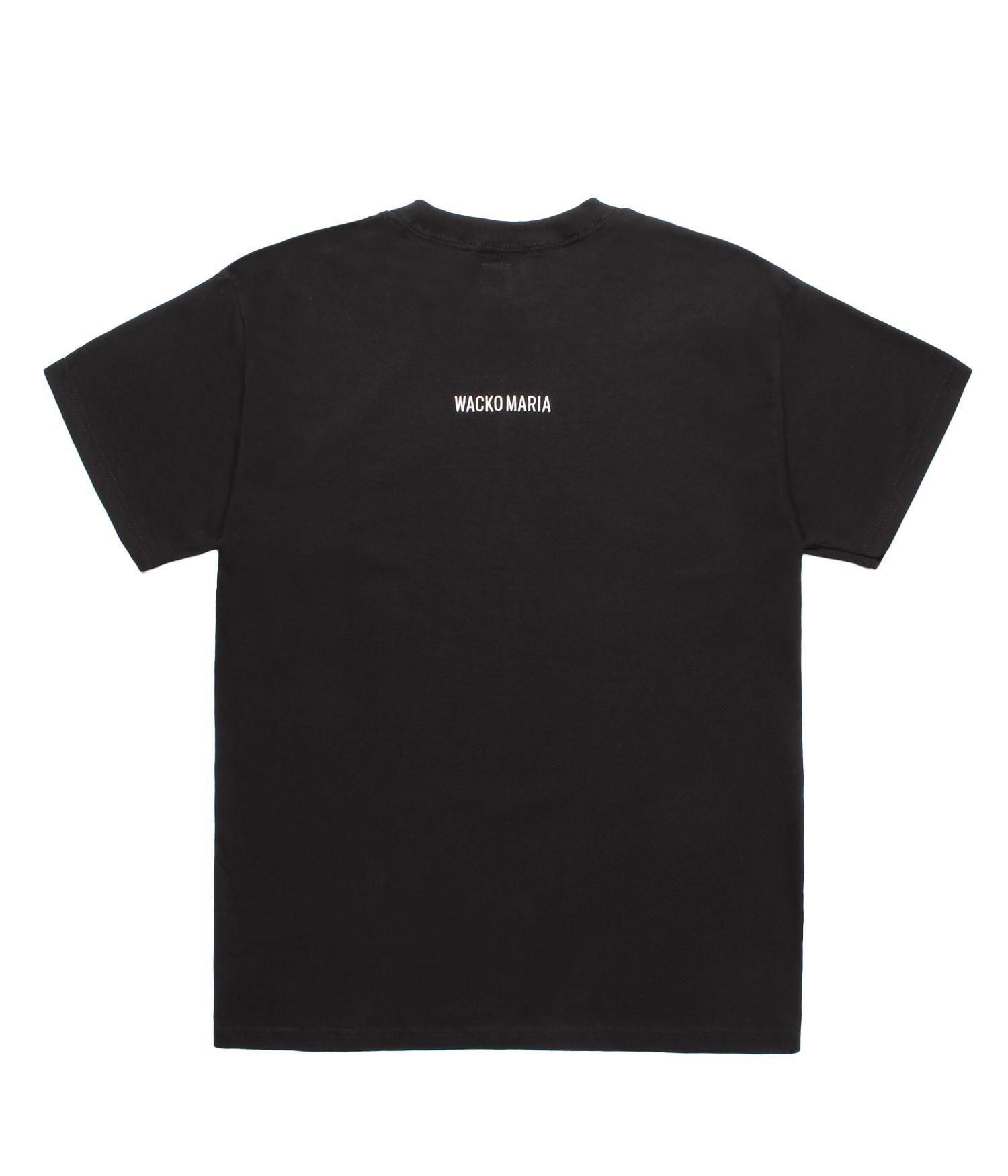 WACKO MARIA ワコマリア Tシャツ 黒 M WACKO MARIA (ワコマリア) 23SS STRIPED CREW NECK T-SHIRTS