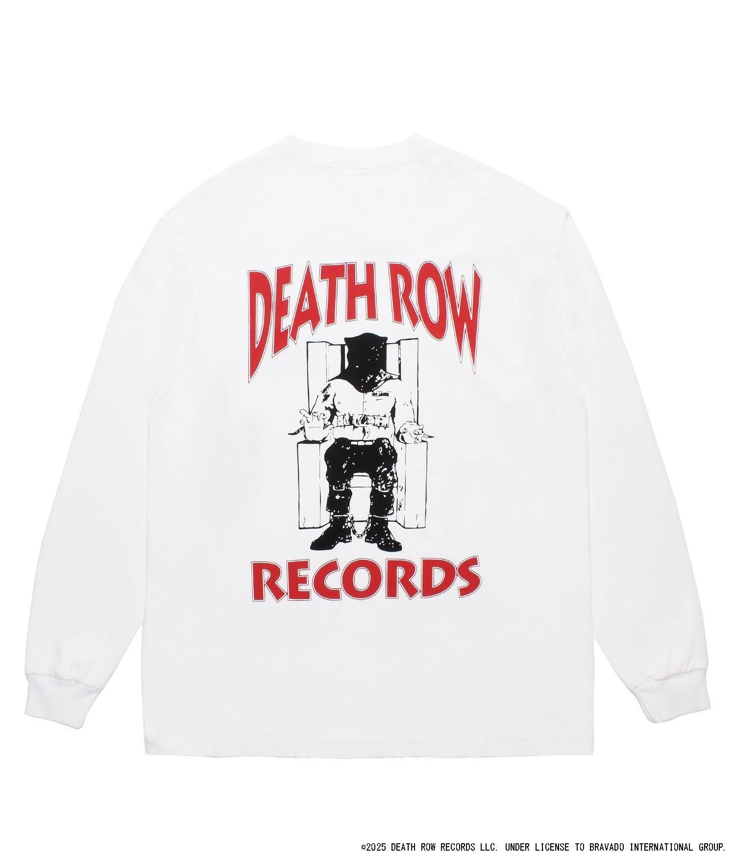 ワコマリア DEATH ROW RECORDS ロンT 白 L WACKO MARIA (ワコマリア)】 DEATH ROW RECORDS ロンT│WACKO