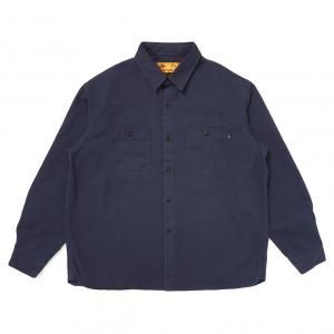 CHALLENGER/󥸥㡼/̵2025AW/SNAKING LOGO WORK SHIRT(NAVY)/Ĥξʲ