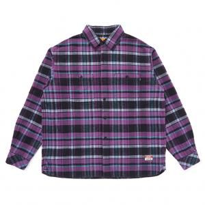 CHALLENGER/󥸥㡼/̵2025AW/PLAID FLANNEL SHIRT(PURPLE)/եͥ륷Ĥξʲ