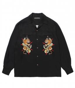 WACKOMARIA/拾ޥꥢ/̵2025FW/TIM LEHI / HAWAIIAN SHIRT L/S(BLACK)/ϥĤξʲ
