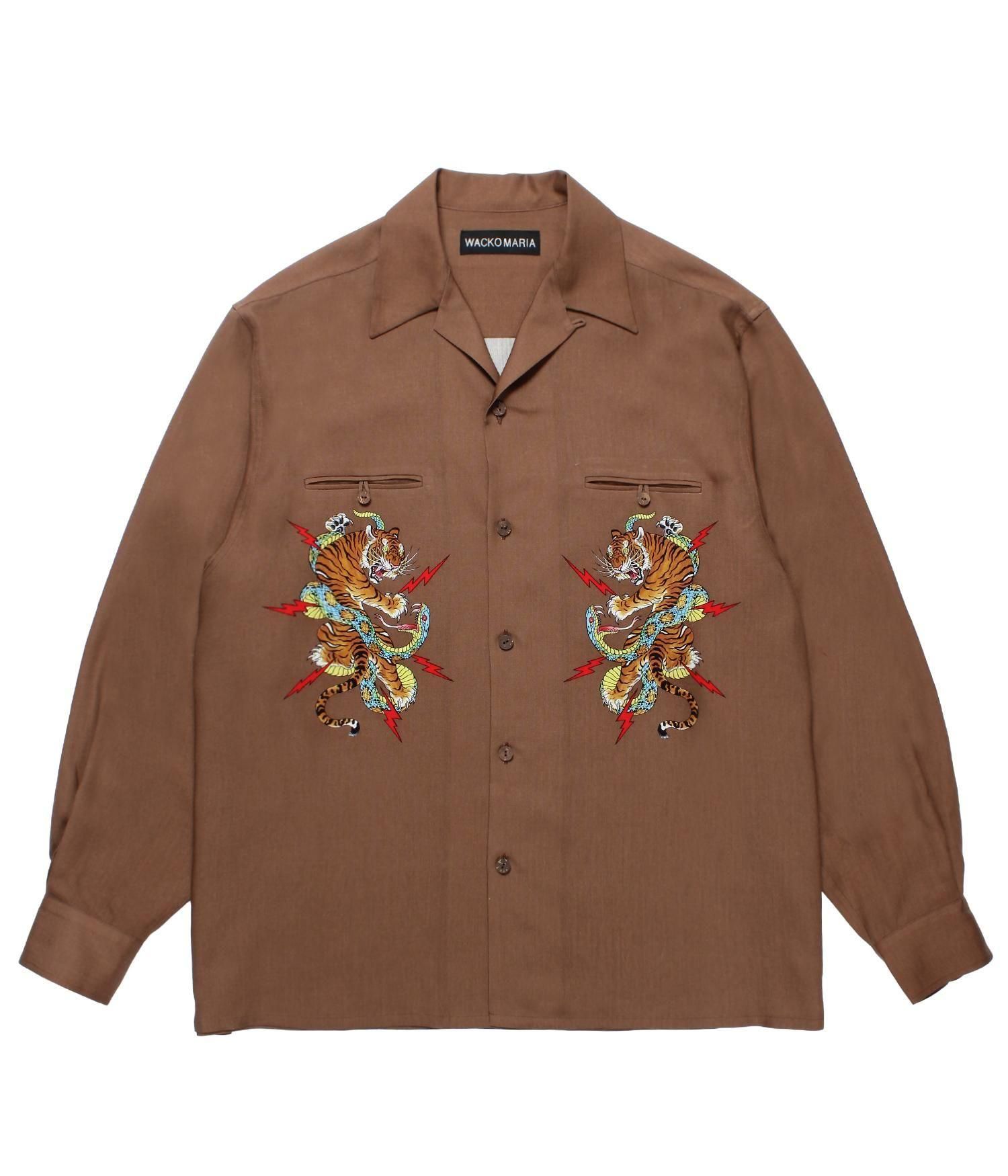 WACKO MARIA TIM LEHI ワコマリア アロハシャツ　茶　肌色 WACKO MARIA (ワコマリア)】 ティムリーハイ アロハシャツ