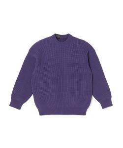 N.HOOLYWOOD/̥ϥꥦå/̵FALL2025 COMPILE/2252-KT06-043/CREWNECK KNIT(PURPLE)/롼ͥå˥åȤξʲ
