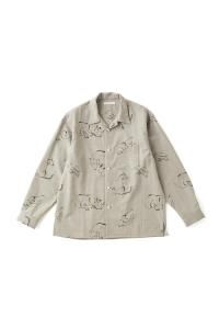 OLD JOE/ɥ硼/̵2025 AW & EARLY SPRING/ORIGINAL PRINTED OPEN COLLAR SHIRTS (Animal Drawing)ξʲ