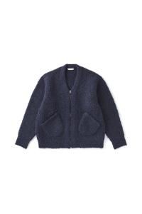 OLD JOE/ɥ硼/̵2025 AW & EARLY SPRING/BOUCLE ALPAKA ZIP CARDIGAN(NOCTURNE)/ǥξʲ