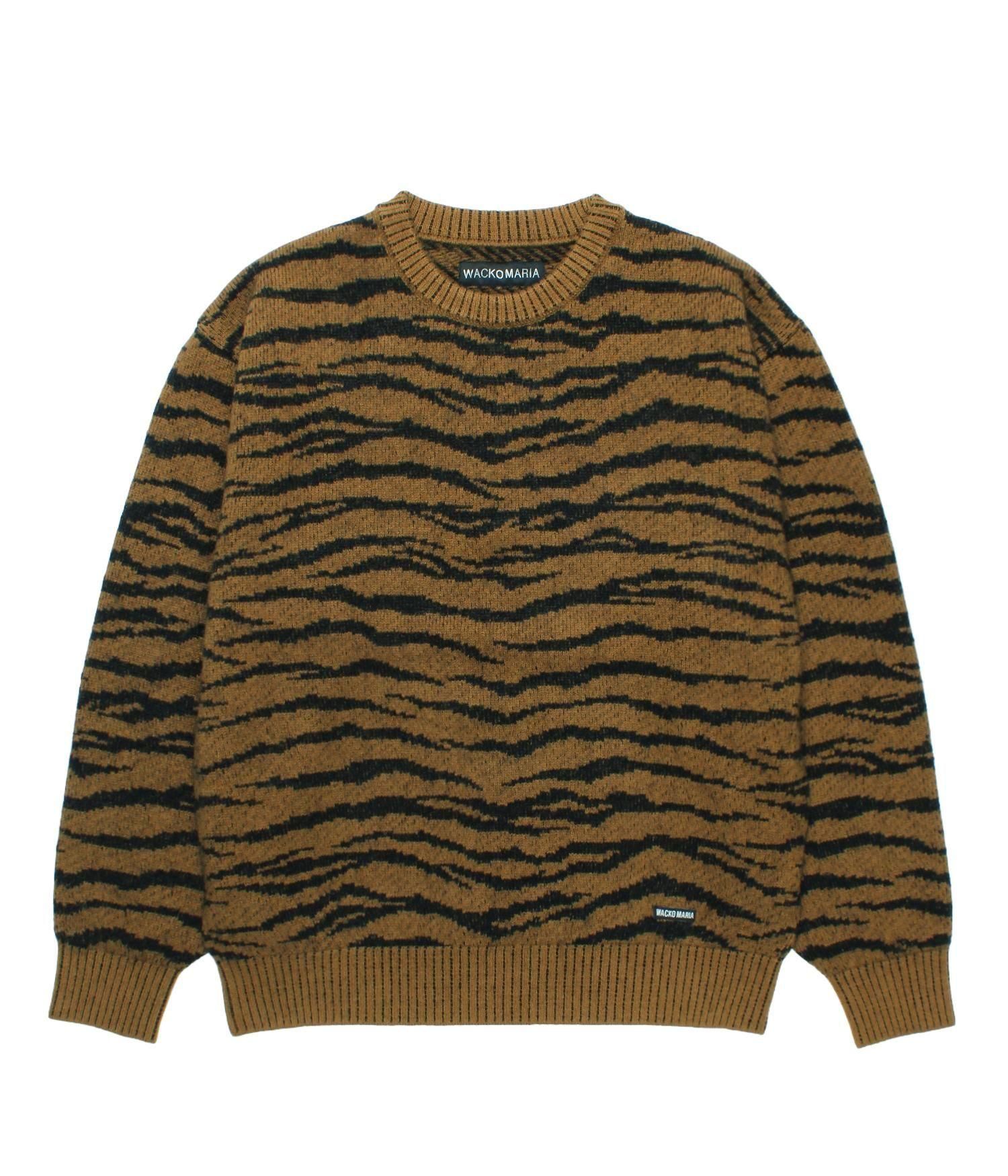 新品　wacko maria ワコマリア　ロゴ刺繍クルーネックウールセーター　S WACKO MARIA/CLASSIC KNIT SWEATER（BLACK）［クラシックニット