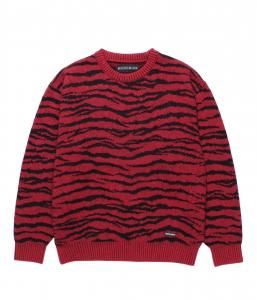 <img class='new_mark_img1' src='https://img.shop-pro.jp/img/new/icons47.gif' style='border:none;display:inline;margin:0px;padding:0px;width:auto;' />WACKOMARIA/拾ޥꥢ/̵2025FW/TIGER MOHAIR CREW NECK SWEATER(RED)/إξʲ