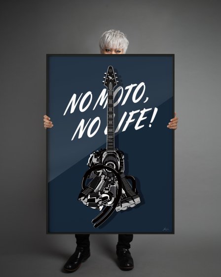 ART POSTER「NO MOTO,NO LIFE !」<img class='new_mark_img2' src='https://img.shop-pro.jp/img/new/icons4.gif' style='border:none;display:inline;margin:0px;padding:0px;width:auto;' />