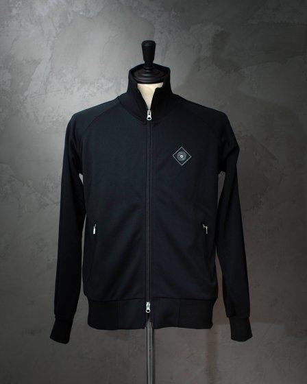 Spiral Black Track Jacket<img class='new_mark_img2' src='https://img.shop-pro.jp/img/new/icons4.gif' style='border:none;display:inline;margin:0px;padding:0px;width:auto;' />