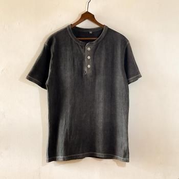 HEMP Henry Neck T-Shirt / S&Y WORKSHOP Homemade Bengala Mud Dyeing