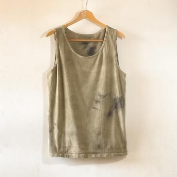 S&Y WORKSHOP ORIGINAL / "Bengala Mud dyeing "100% Organic cotton "TANK TOP"size M