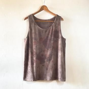 S&Y WORKSHOP ORIGINAL / "Bengala Mud dyeing "100% Organic cotton "TANK TOP"size L