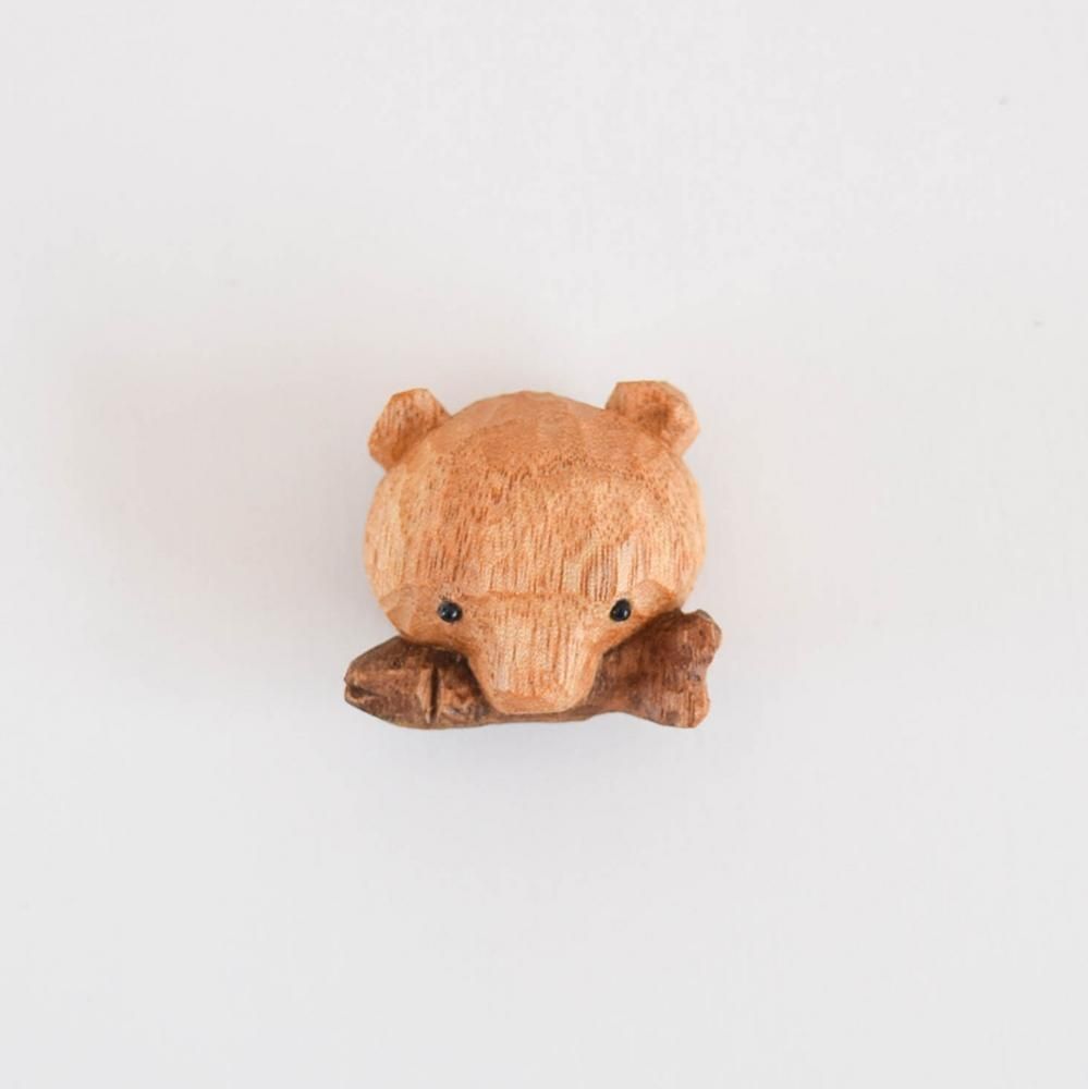 木彫り熊鮭くわえ　木製 木彫り熊 鮭咥え熊 北海道 3 | MILMOUNTAIN STORE